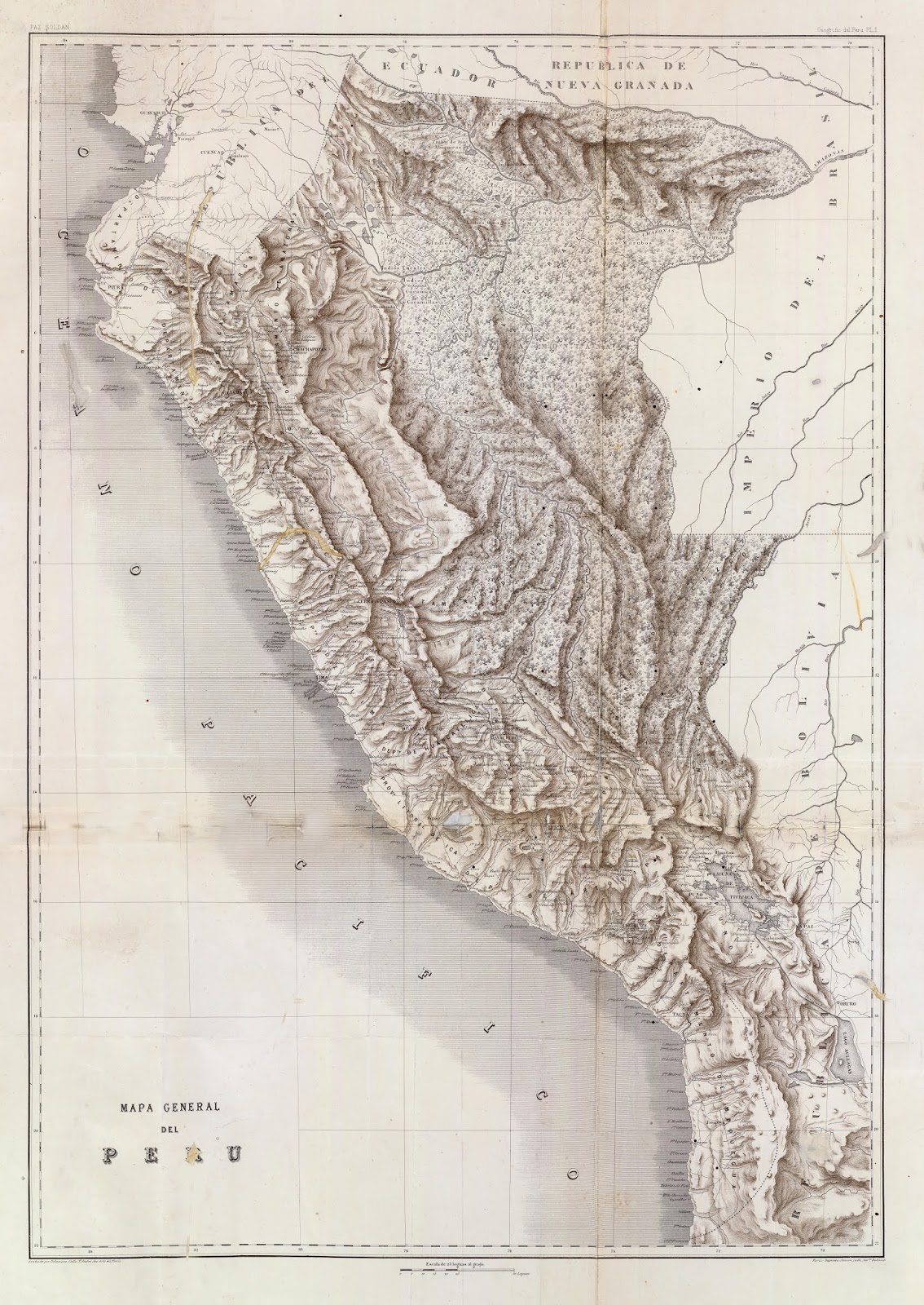 Mapa general del Peru 1863